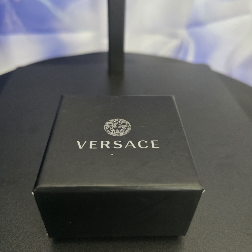 Versace Gold Plated Medusa Charm Pendant Ring-EUC - Picture 6 of 8